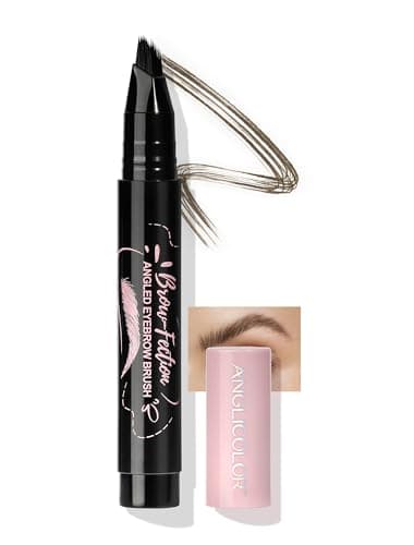 Anglicolor Matita Sopracciglia waterproof,Lunga Duratura Anti-Sbiadimento,Punta Ultra Fine Matita Microblading Effetto Naturale per Trucco Quotidiano,Ufficio,Feste,All'aperto & sport (02 TAWNY BROWN)