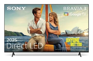 SONY BRAVIA 3 K43S39BP Smart TV LED UHD 43" 4K GOOGLE TV SAT DVB-T2, HEVC MAIN 10