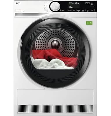 AEG TR8HD9A Asciugatrice a Pompa di Calore, Serie 8000, 9 kg, Classe A, 12 Programmi, Tecnologia AbsoluteCare, PreciseDry con Sensori di Umidità, 61 dB, Tipologia filtro: Easy Flow 850x596x636 mm