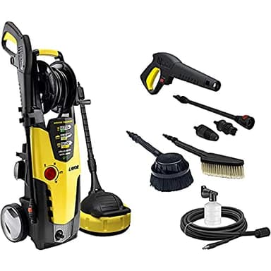 Idropulitrice Lavor STM 160 WPS PLUS con Programmi di Lavaggio e Spazzola Fissa, Spazzola Rotante, Accessorio Pulizia Pavimenti, Potenza 160 bar max, Portata 510 l/h max, Motore 2500W