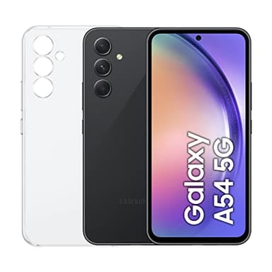 Samsung Galaxy A54 5G, Clear Cover inclusa, Smartphone Android, Display FHD+ Super AMOLED 6.4”, 8GB RAM e 256GB di memoria interna espandibile, Batteria 5.000 mAh, Awesome Graphite