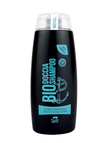 GATE14® Doccia Shampoo Bio Altamente Biodegradabile specifico per Acqua di Mare - 1 Flacone