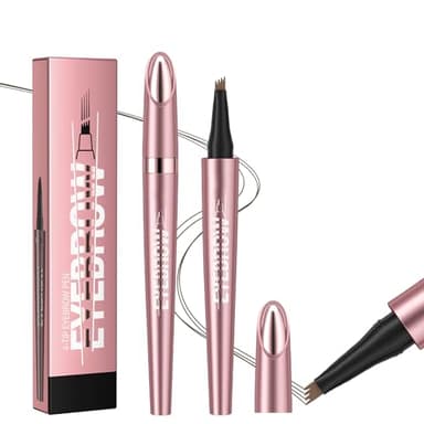 Matita Sopracciglia Microblading 3D, magica con 4 punte a forchetta, impermeabile, resistente alle sbavature, durevole, per sopracciglia naturali