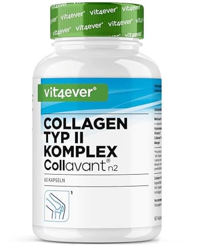 Complesso Collagene di tipo II - con collagene nativo Collavant n2®, estratto di incenso, acido ialuronico, vitamina C, manganese per ossa, cartilagini e articolazioni