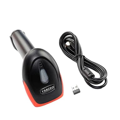 Yanzeo Scanner di codici a barre portatile USB wireless 2.4G Scanner di codici a barre 1D 2D QR Code Pos Laser Lettore di codici a barre