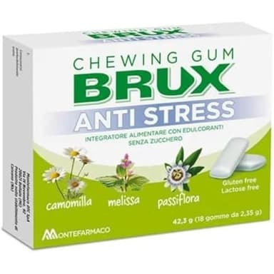 Dr. Brux - Brux Chewing Gum Anti Stress 18 Pezzi - 987166966