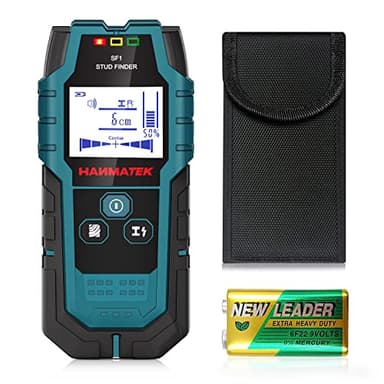 Rilevatore, Sensore Elettronico 4 In 1, Scanner da Parete, Rilevatore Tubi Metallici con Display LCD per Rilevare Legno, Metallo，Cavi Nel Muro e Magnetico O Non Magnetico