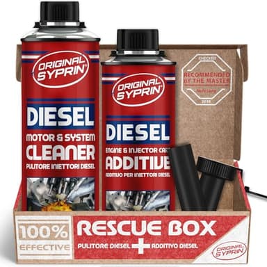 SYPRIN Original Diesel Additivo e detergente per la Cura del Sistema, Pulizia e Lavaggio per iniettori, ugelli di iniezione, filtri antiparticolato Diesel, Dpf - per Prestazioni Estreme