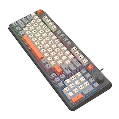 Teksome PC Gamings Tastiere Meccaniche - Tastiera meccanica retroilluminata a 94 tasti | Tastiera cablata K82 Tastiera meccanica a 94 tasti per gli amanti del gioco