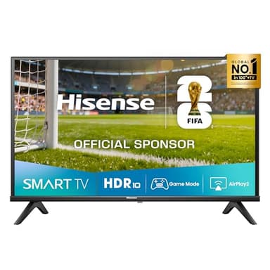 Hisense TV 32" HD Ready 2025 32E43QT, Smart TV VIDAA U8, Airplay2, Game Mode, Works with Alexa, Tuner DVB-T2/S2 HEVC 10, lativù, 32'', 2025 LED
