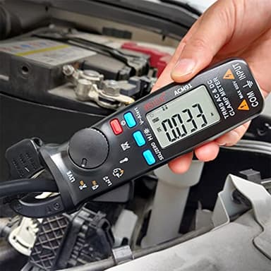 BSIDE ACM91 Pinza Amperometrica AC DC 1mA Multimetro Digitale TRMS a Pinza 6000 Conteggi Auto Range Tester di Tensione Continuità Temperatura Resistenza Capacità NCV Tester per Dispersione Elettrica