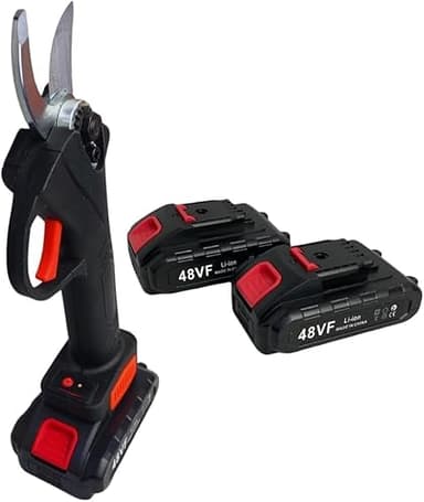 SQUADO - Forbice da Potatura, Doppia Batteria 48V Cesoia da potatura Elettrica, Cesoie per Giardinaggio