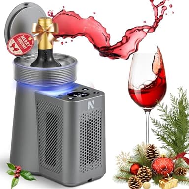 NEWTRY Raffreddamento rapido per bottiglie singole da 750 ml, con cavo dati per auto, per degustazioni a bassa temperatura costante