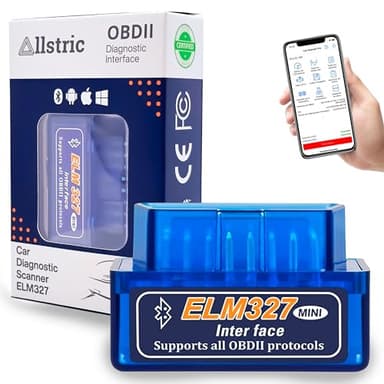 Allstric® Obd2 Auto Diagnostica. ELM 327 Lettore e Strumento di Analisi e Diagnostica. Obd2 Bluetooth. OBD Originale per Scansione. Obd2 Macchina Diagnosi Auto di Guasto ed Errori