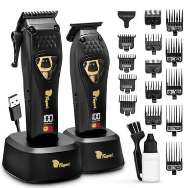 Fagaci Tagliacapelli Uomo Professionale con Lame DLC & Motore Vector High Torque, 12.000 RPM Tagliacapelli Professionale, Regolazione Zero Gap Macchinetta per Capelli 0mm, Rasoio Capelli Uomo 0 mm