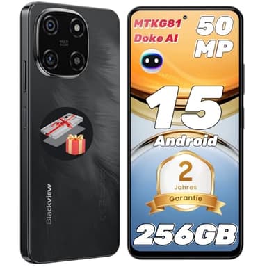 Blackview Color 6 Smartphone 24GB+256GB/2TB TF Doke AI, Android 15, 50MP+13MP, Helio G81 Octa Core Telefono, 6,67" 90 Hz, 5000mAh, Cellulare 2025, Telefoni Dual 4G SIM/OTG/Impronta Digitale