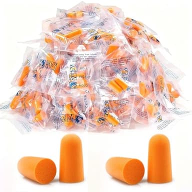 Frutilexia 100 Paia Tappi Orecchie Dormire, Tappi per le Orecchie in Schiuma Ultra Morbida, Tappi per Cancellazione Del Rumore, Riutilizzabili, Earplugs, per Dormire, Studio, Lavoro e Russare
