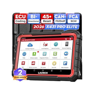 LAUNCH X431 PRO ELITE OBD2 Auto Diagnostica, Diagnostica Avanzata Tutto Sistema Bidirezionale Diagnosi Auto Professionale in Italiano, 45+ Resets, Codifica ECU online, CANFD&DOIP, Guida V.A.G, SGW