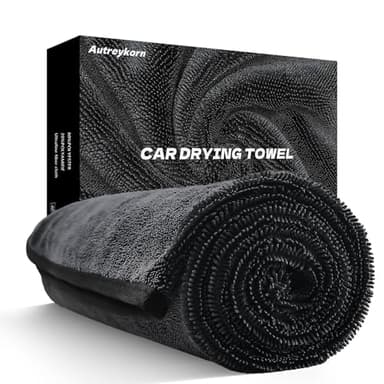 Autreykorn Panno Microfibra Auto XXL (90x60 cm) 700GSM Microfibra Ultra Assorbente, Asciugatura Rapida Senza Striature - Perfetto per Auto, Moto, Barche e Detailing Veicoli