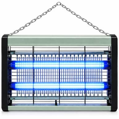 Lampada Antizanzare 8W LED UV – Ammazza Zanzare Elettrico e Antimosche con Vassoio Estraibile – Killer Insetti per Casa, Cucina, Balcone e Terrazza – Copertura fino a 40 m²