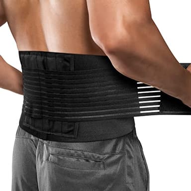 ACWOO Fascia Lombare Supporto Schiena, Fascia Lombare Posturale per Uomini Donne, Cintura Di Supporto per la Schiena Regolabile Sollievo Sciatica, Ernia al Disco, Dal Dolore