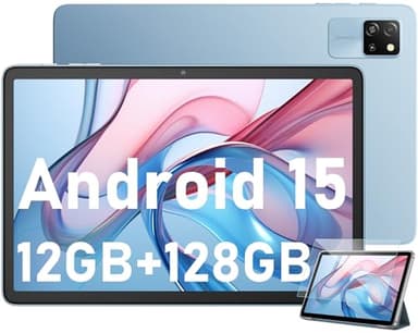 Blackview Tab60 WiFi Tablet Android 15, 12GB+128GB(TF 2TB) Tavoletta Octa-core WiFi 6, Tablet 10 Pollici 5100mAh 8MP+5MP Widevine L1, Bluetooth 5.2, Gemini AI,GMS, Modalità PC Multi-finestra