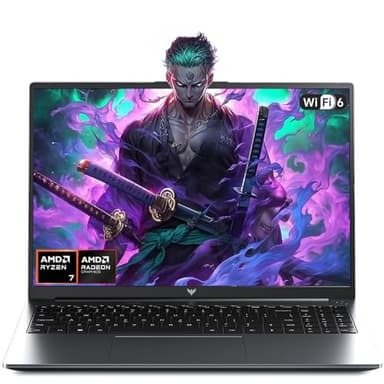 Tivique 16 Pollici PC Portatile Gaming, Ryzen 7 H255, Fino a 4,9 GHz, 16 GB RAM DDR5 4800 MHz, 512 GB SSD M.2 NVMe, Tastiera Retroilluminata Laptop, 1920 x 1200 FHD Display Computer Portatile, WiFi-6