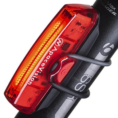 Apace Vision, fanale posteriore per bicicletta a LED, ricaricabile tramite USB, super luminoso e facile da installare, per pedalare in tutta sicurezza