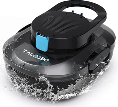 TALOSBO S1PRO (Versione 2026) Robot Piscina Senza Fili, 120 Min di Pulizia, Doppio Motore Aspiratore Piscina, Ricarica 2,5 Ore, per Piscine a Fondo Piatto fino a 100 m²