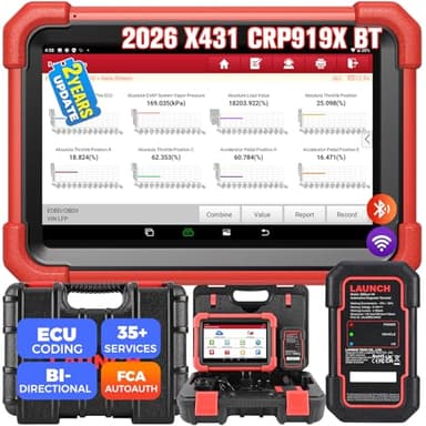 LAUNCH X431 CRP919XBT OBD2 Diagnostico, 2024 Diagnosi Auto Bidirezionale Wireless, Codifica ECU, 31+ Servizi, Scanner Diagnostico per Tutti i Sistemi, Guida V.A.G, Aggiornamento di 2 Anni