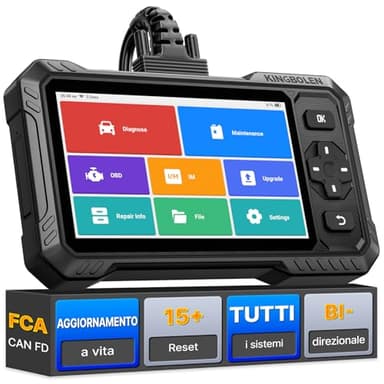 KINGBOLEN S6 Elite Diagnosi Auto in Italiano, Bidirezionale OBD2 Auto Diagnostica, Diagnostica avanzata del sistema, 15+ Reset, FCA SGW, CANFD, Aggiornamento a vita