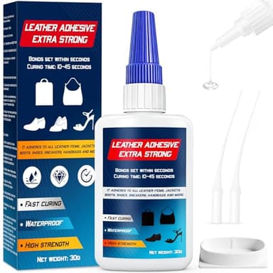Colla per Scarpe - Professionale Colla Scarpe con Testa Antiessiccazione, Super Glue Colla per Pelle Trasparente per Scarpe da Ginnastica, Stivali, Sandali, 30g