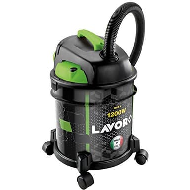 Lavor Aspiratore Solidi e Liquidi RUDY 1200 S, Funzione Soffiante, Capacità Vano Raccolta 20 l, Serbatoio in Metallo, 18 kPa, 1200 Watt max