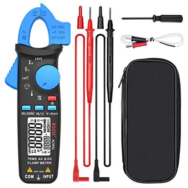 BSIDE ACM91 Pinza amperometrica AC DC 1mA TRMS Mini Tester Corrente di Dispersione 6000 Conteggi Multimetro Digitale Autorange di Temperatura Capacità Tensione Ohm Continuità NCV Milliampere per Auto