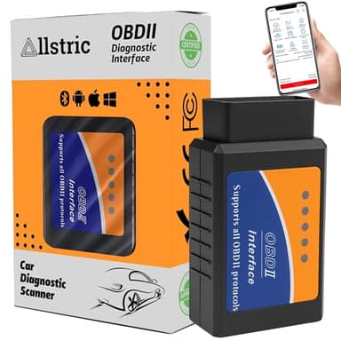 Allstric® OBD2 Auto Diagnostica Bluetooth per iOS, Android e Windows. Scanner OBD2 per Auto Multimarca dal 1996. Lettore Diagnosi Auto Professionale in Italiano. OBD2 Bluetooth per Guasti Motore.