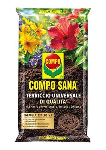 COMPO SANA Terriccio Universale di qualità, Per piante d'appartamento, balcone e giardino, 80 l