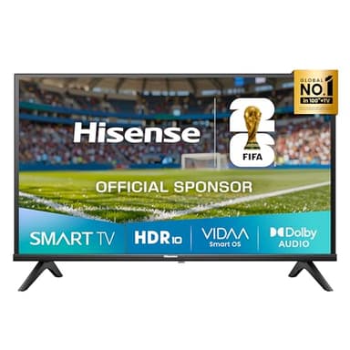 Hisense TV 40" Full HD 2025 40E41QT, Smart TV VIDAA U8, Airplay2, Game Mode, Works with Alexa, Tuner DVB-T2/S2 HEVC 10, lativù, 40'', 2025 LED