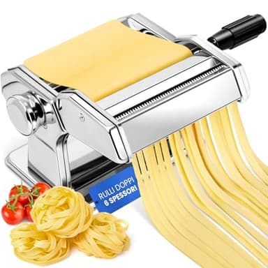 TEMPO DI SALDI Macchina per la Pasta Fresca in Acciaio Inox con Diverse Modalità Di Regolazione