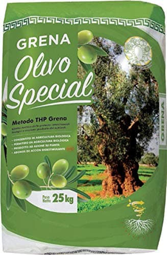 CONCIME BIOLOGICO PER OLIVE GRENA OLIVO SPECIAL SACCO KG.25 CONSENTITO IN AGRICOLTURA BIOLOGICA