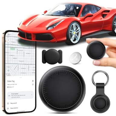 GPS Tracker per Auto, Air Tracker Android,Magnetico Gps Per Auto, IP68 Impermeabile Auto Localizzatore con App Copertura Globale In Tempo Reale Tracciare Veicolo/Moto, Senza SIM Senza ABO