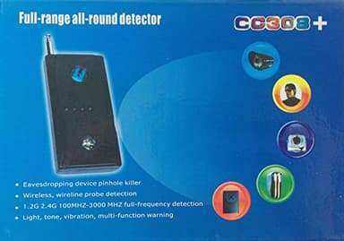 Bug Detector CC308 Rilevatore Professionale di Microspie Cimici Microcamere