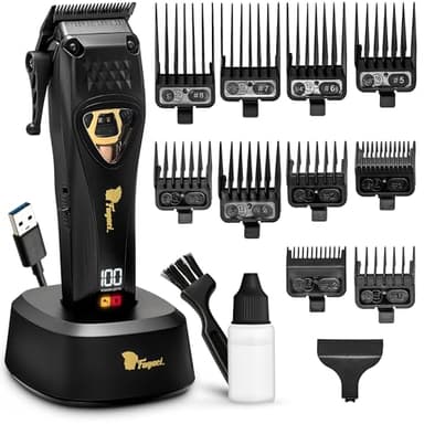 Fagaci Tagliacapelli Uomo Professionale Con Lame DLC & Motore High Torque, Potente Motore Vector Macchinetta Capelli, Taglia Capelli per Uomo Con Velocità 12.000 RPM, Tagliacapelli Professionale
