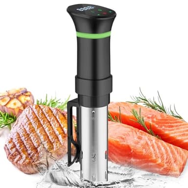 Roner Cucina a Bassa Temperatura 1000W Cottura Bassa Temperatura 25-92,5℃ e Timer Sous Vide Roner Professionale Slow Cooker Circolatore di Immersione con Display Touch LCD
