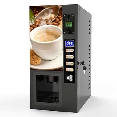 Yinong Distributore automatico a 3 sapori caldi di tè e caffè, Macchina per caffè, Caffettiera, 5 litri, Metallizzato