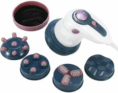 SQUADO Massaggiatore anticellulite 4 in 1 con massaggio a raggi infrarossi, tripla azione circolare, potenza regolabile da 25 W.
