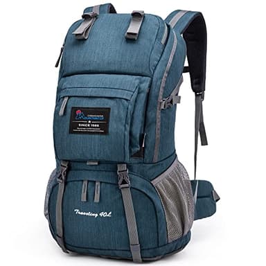 MOUNTAINTOP Zaino da Trekking 40 Litri Unisex Zaino Montagna Uomo Zaino Escursione Donna per Viaggio Hiking Escursione Campeggio con Copertura di Pioggia, 55 x 33 x 20 cm