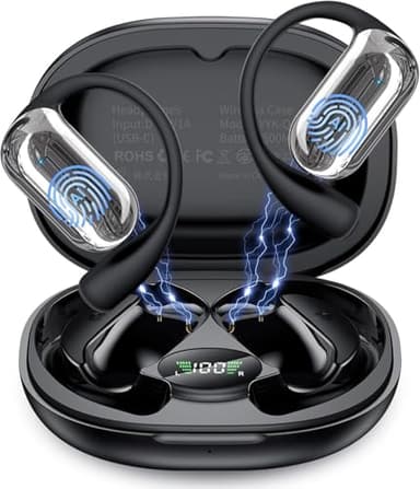 AI Cuffie Traduzione Simultanea in 188 Lingue , 2026 4 in1 Auricolari Traduttore Vocale Istantaneo Multilingue,Bluetooth 6.1 Wireless 60 ore con ENC Mics, Cuffie Traduzione Adatto per affari, viaggi