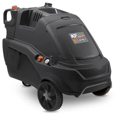 Comet KF 9.16 CLASSIC Idropulitrice Acqua Calda Professionale, 200 bar, 960 L/h, 110°C, 400V, Serbatoio Gasolio 19L