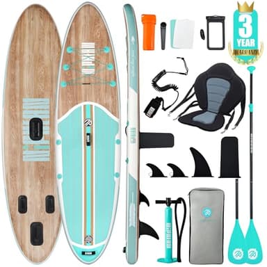 Niphean SUP Gonfiabile Adulti con Tutti gli Accessori, 320cm Stand up Paddle Gonfiabile per Tutti i Livelli, Paddle Board con Capacità di 200kg per 2 Persone, Tavola da SUP Gonfiabile con Sedia