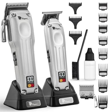 Fagaci Tagliacapelli Uomo Professionale con Precisione Superiore, Affilatura 5 Volte Più Duratura Tagliacapelli Professionale, Motore Brushless Macchinetta per Capelli 0mm, Rasoio Capelli Uomo 0 mm